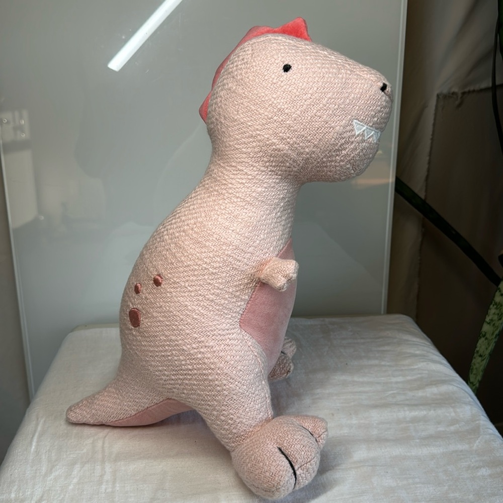 Pillowfort Pink Dinosaur Plushie - Picture 2 of 8